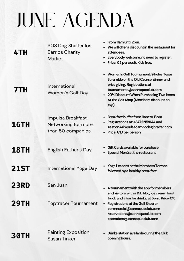 Events Calendar &#8211; June