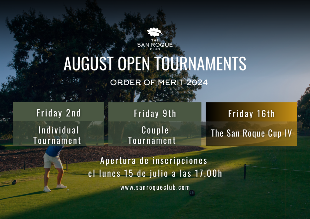 Summer Tournaments Open to Visitors